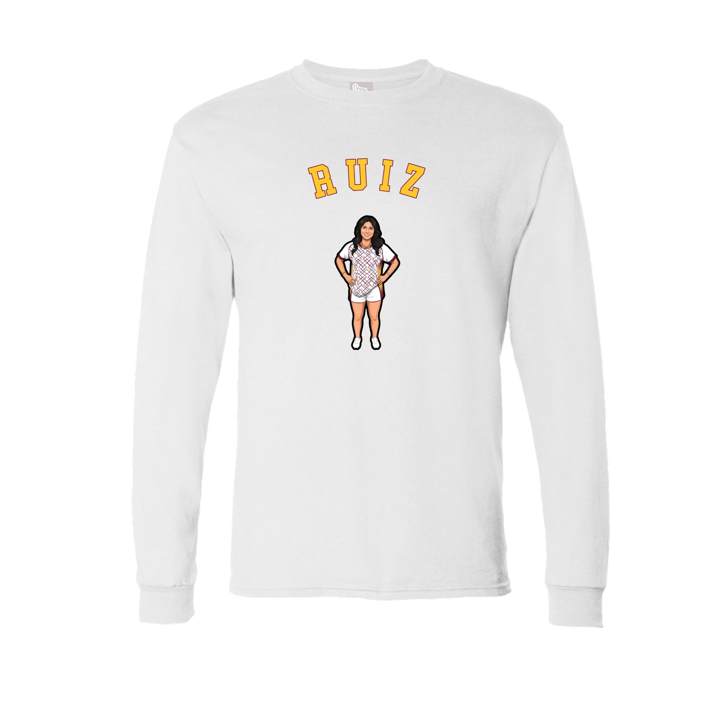 Long Sleeve Tee — Shirsey Arch in White