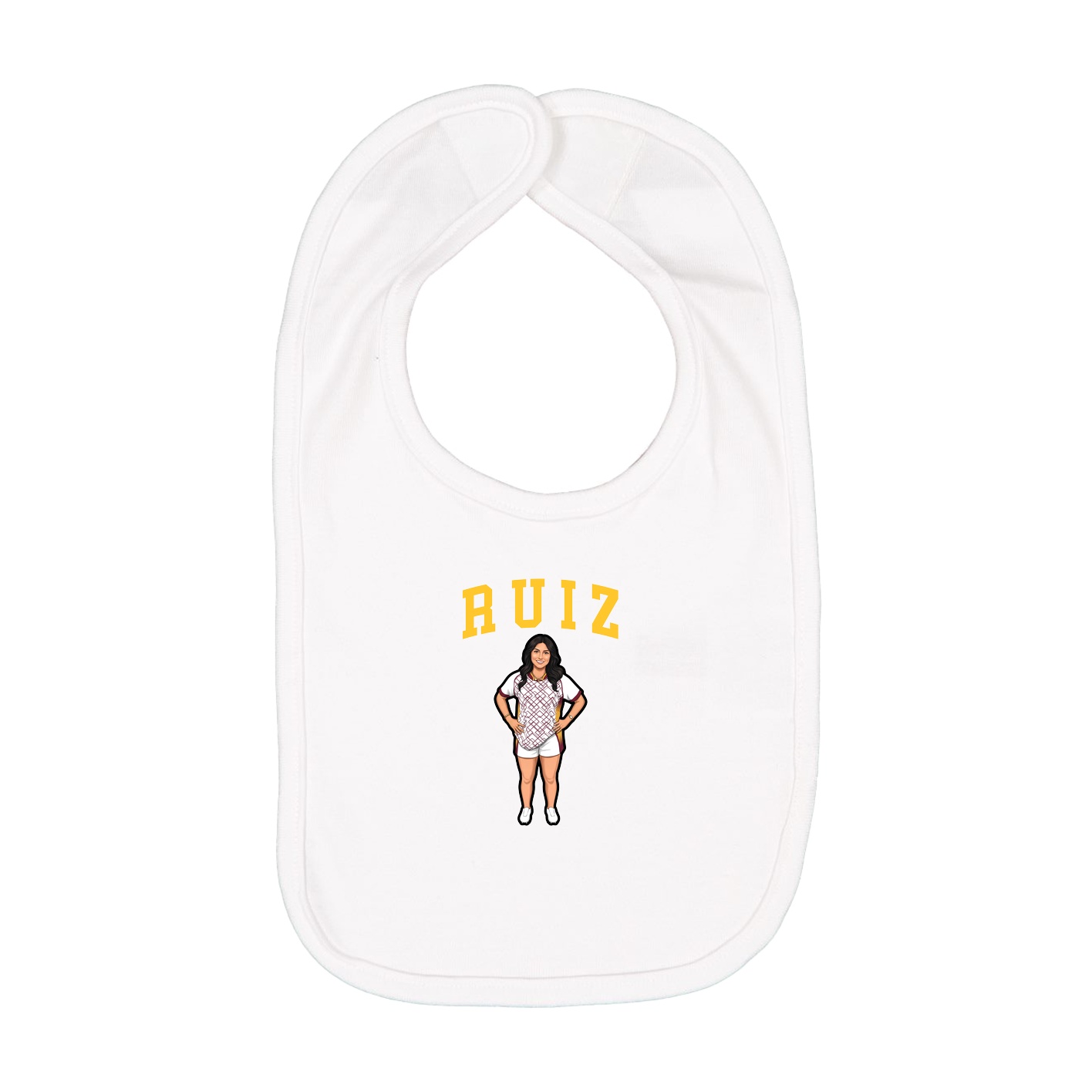 Infant Bib — Shirsey in White