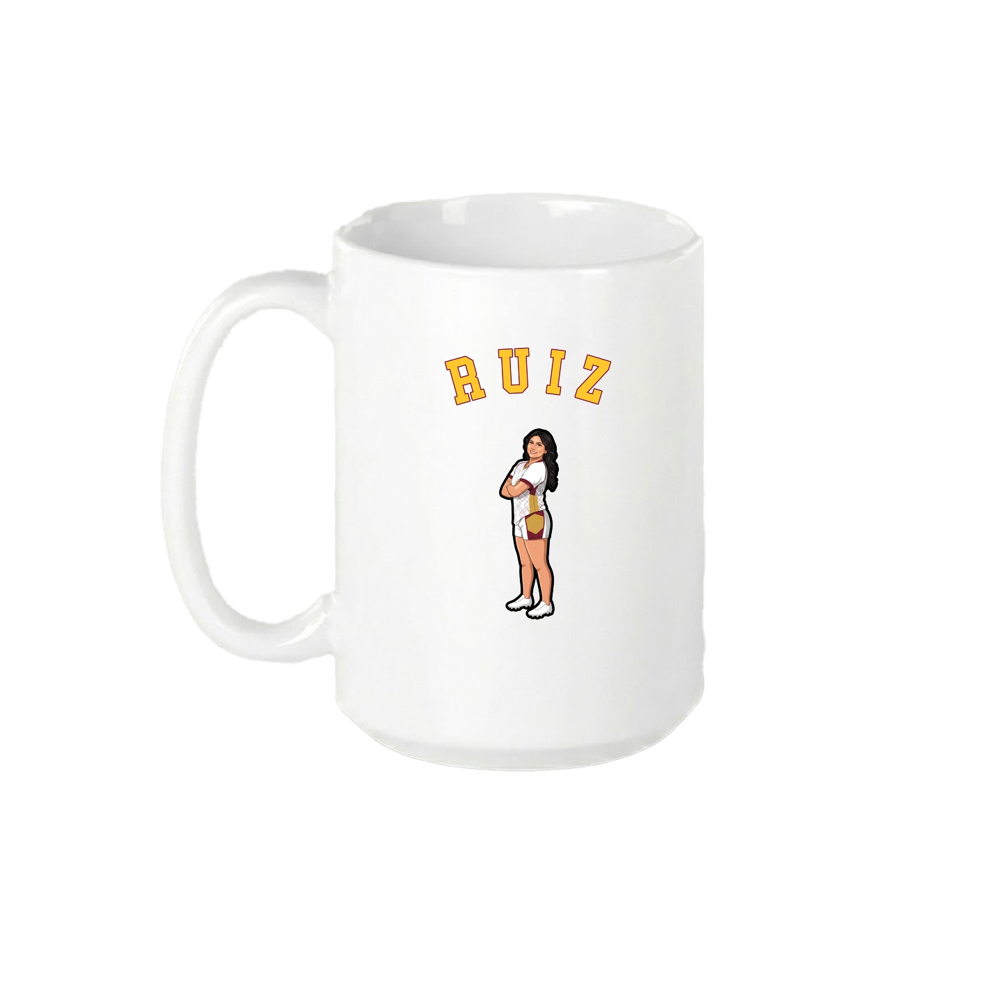 15oz Coffee Mug — Shirsey Arch in White
