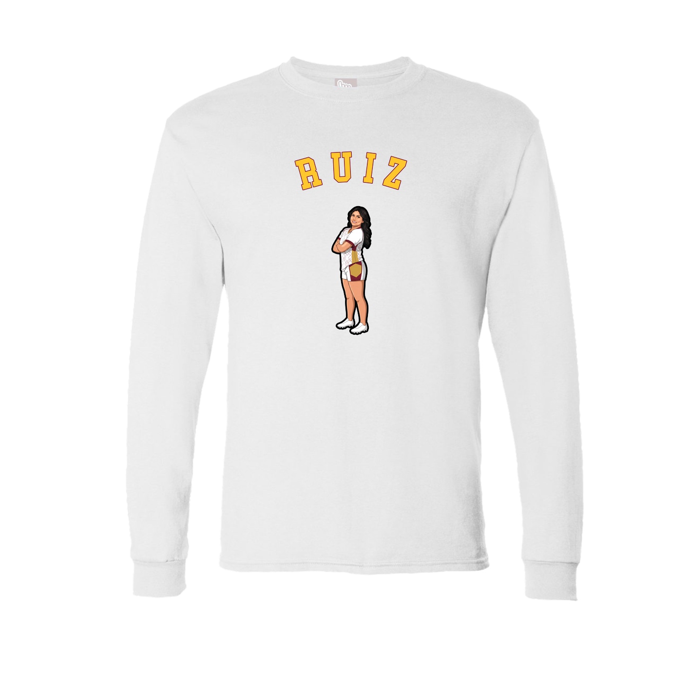 Long Sleeve Tee — Shirsey Arch in White