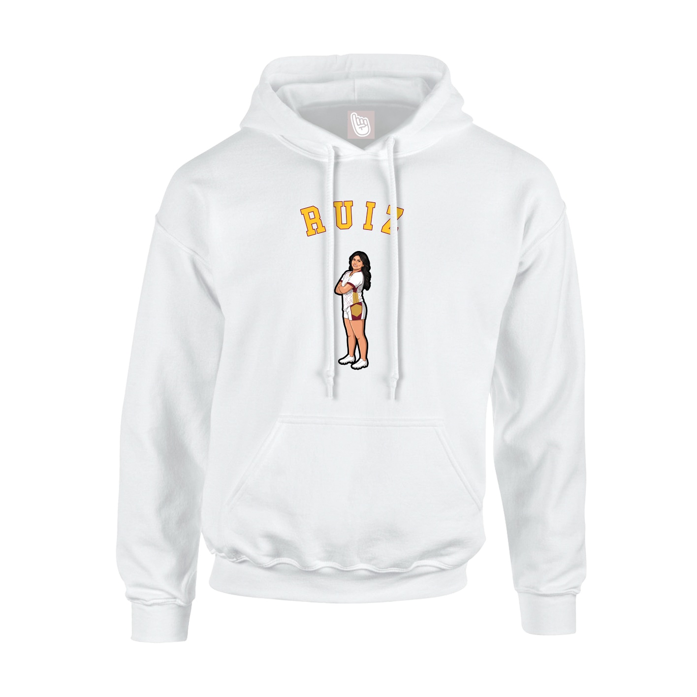Hoodie — Shirsey Arch in White