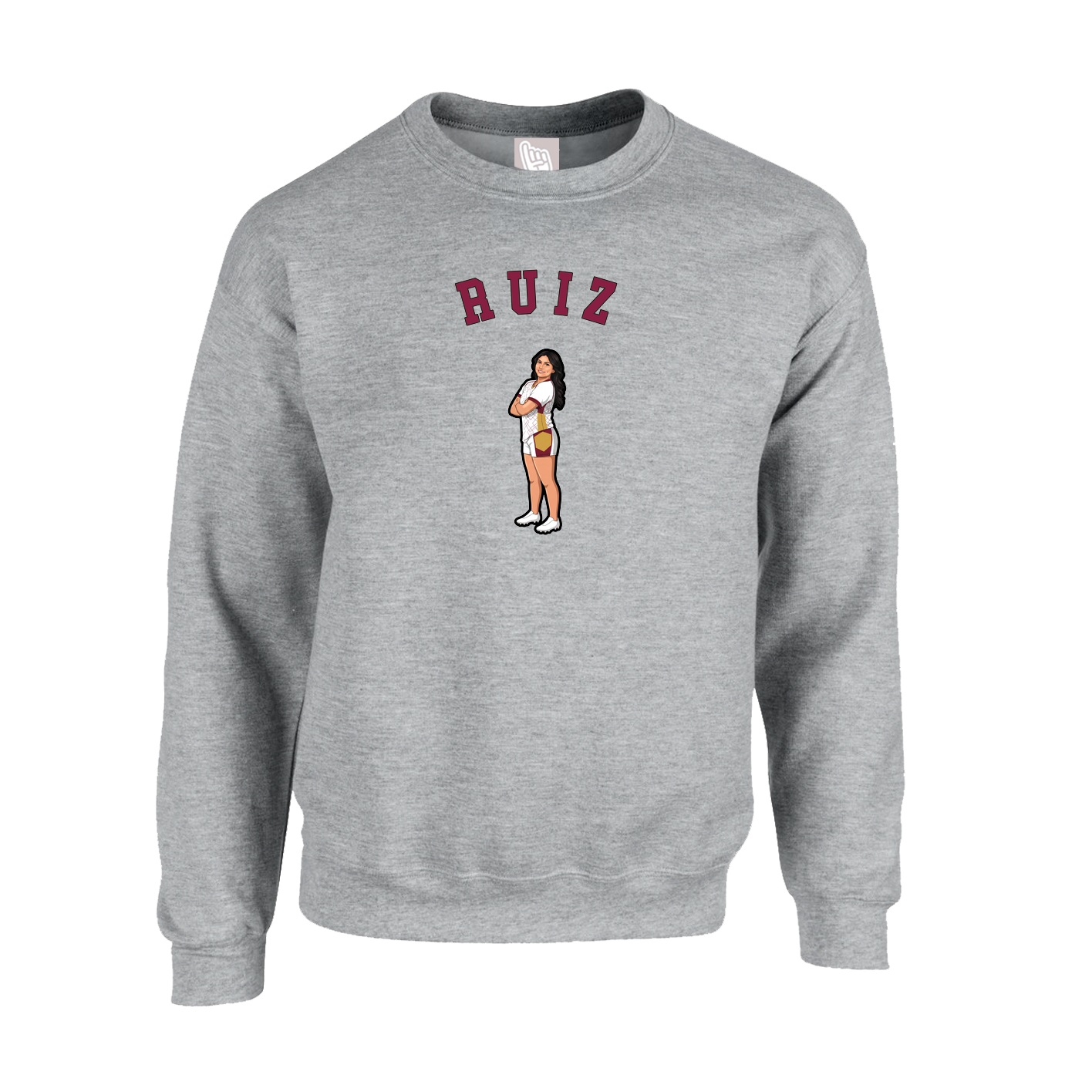Fleece Crew — Shirsey Arch in Grey
