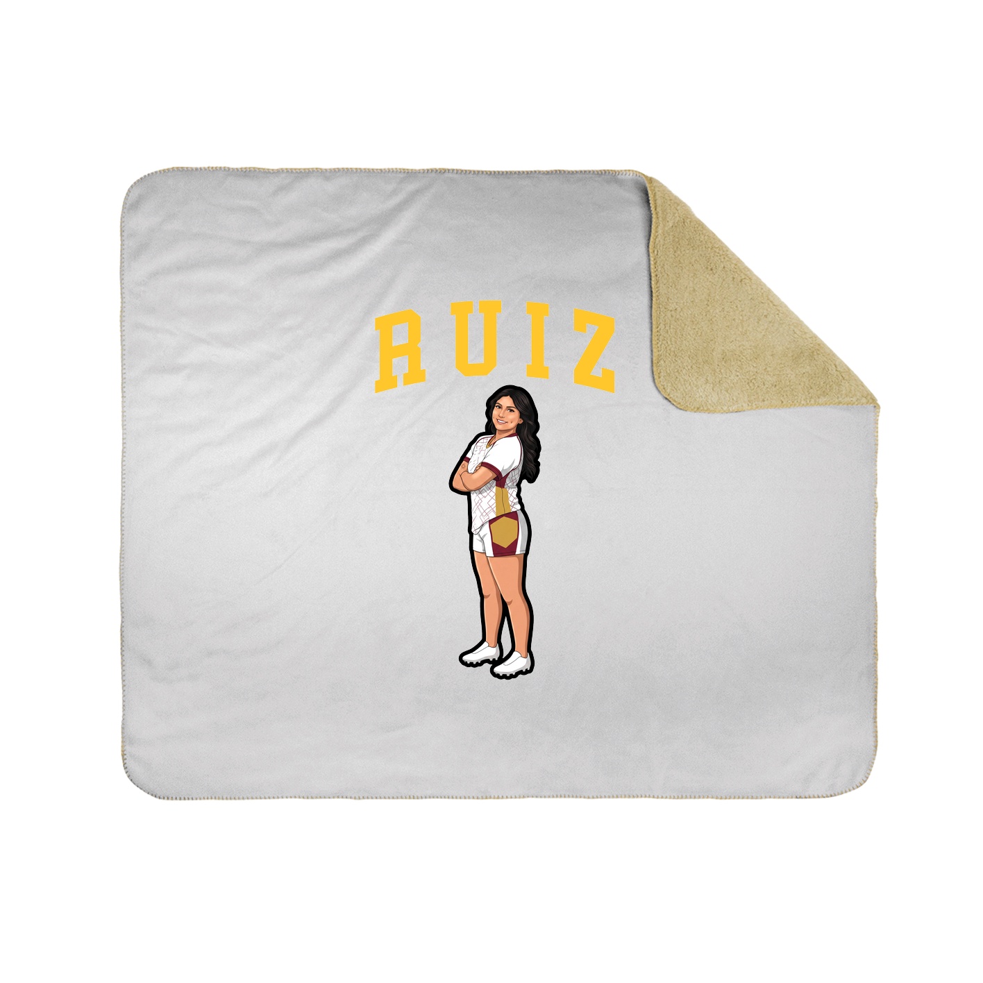 Throw Blanket — Shirsey in White