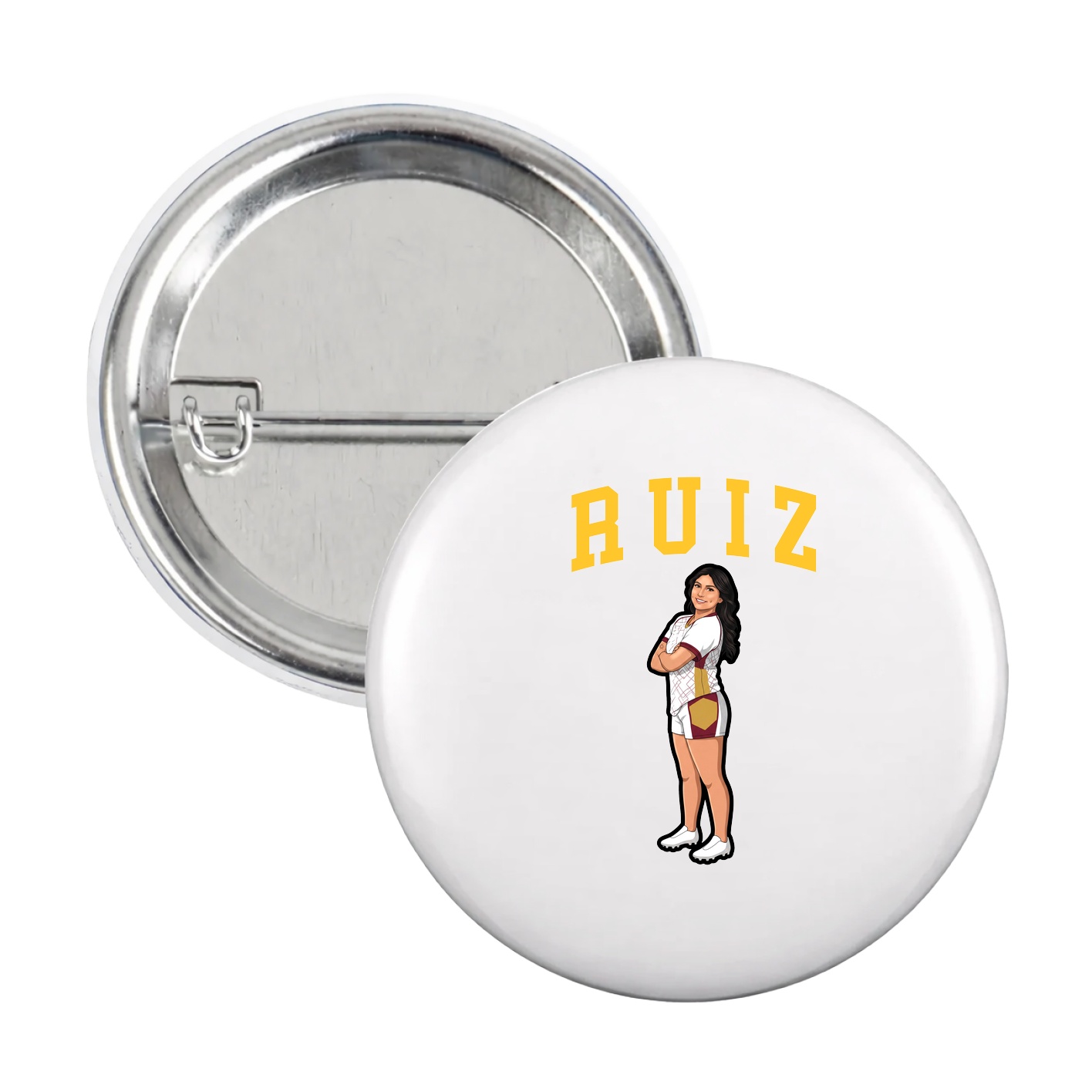 Game Day Button — Shirsey in White