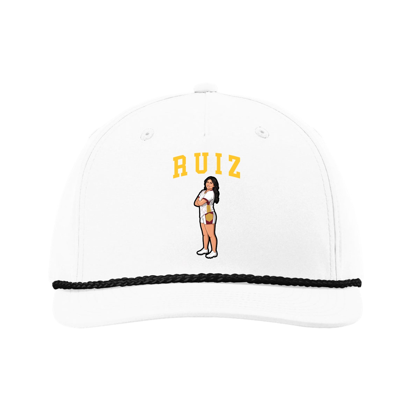 Five-Panel Classic Rope Cap — Shirsey in White