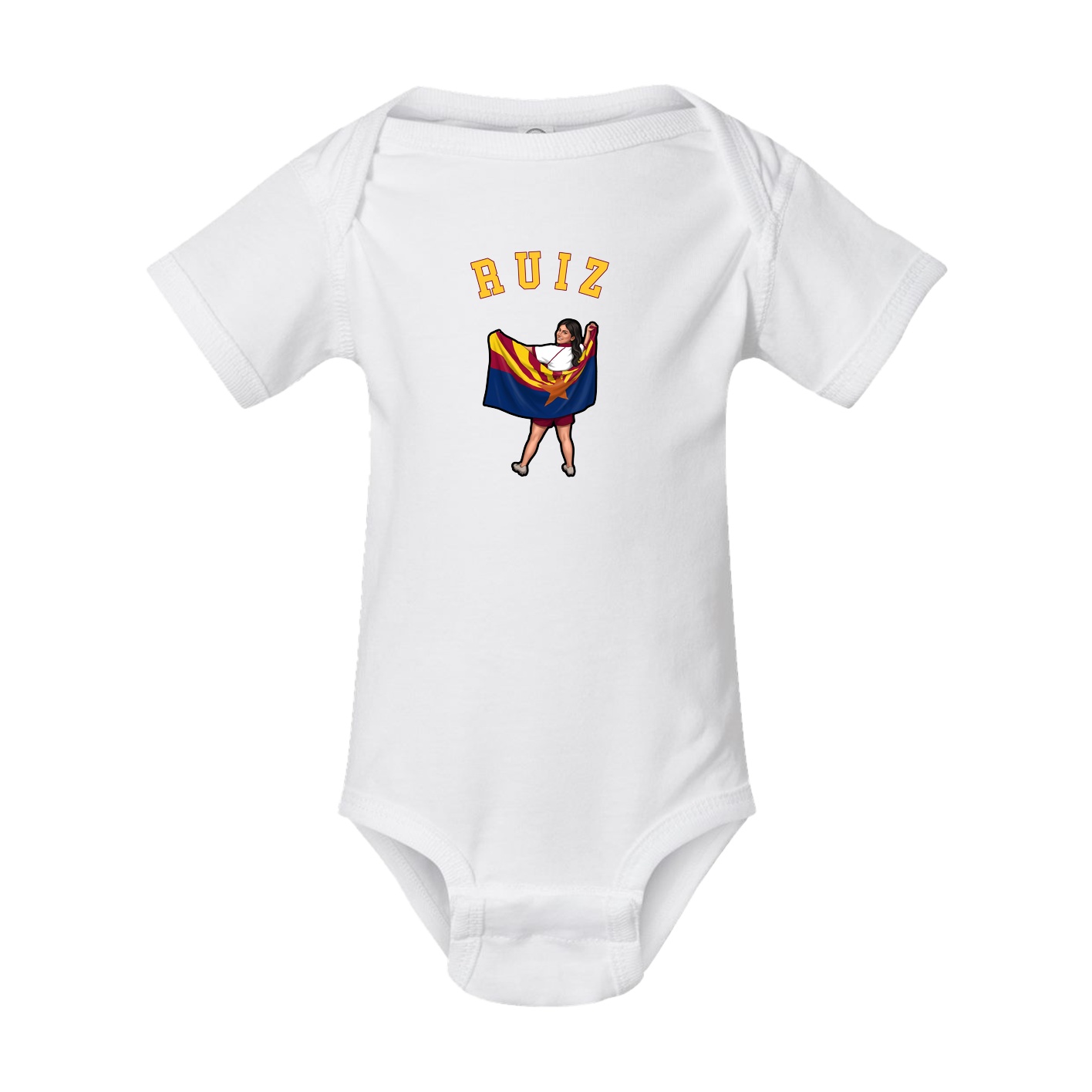 Baby Onesie — Shirsey Arch in White