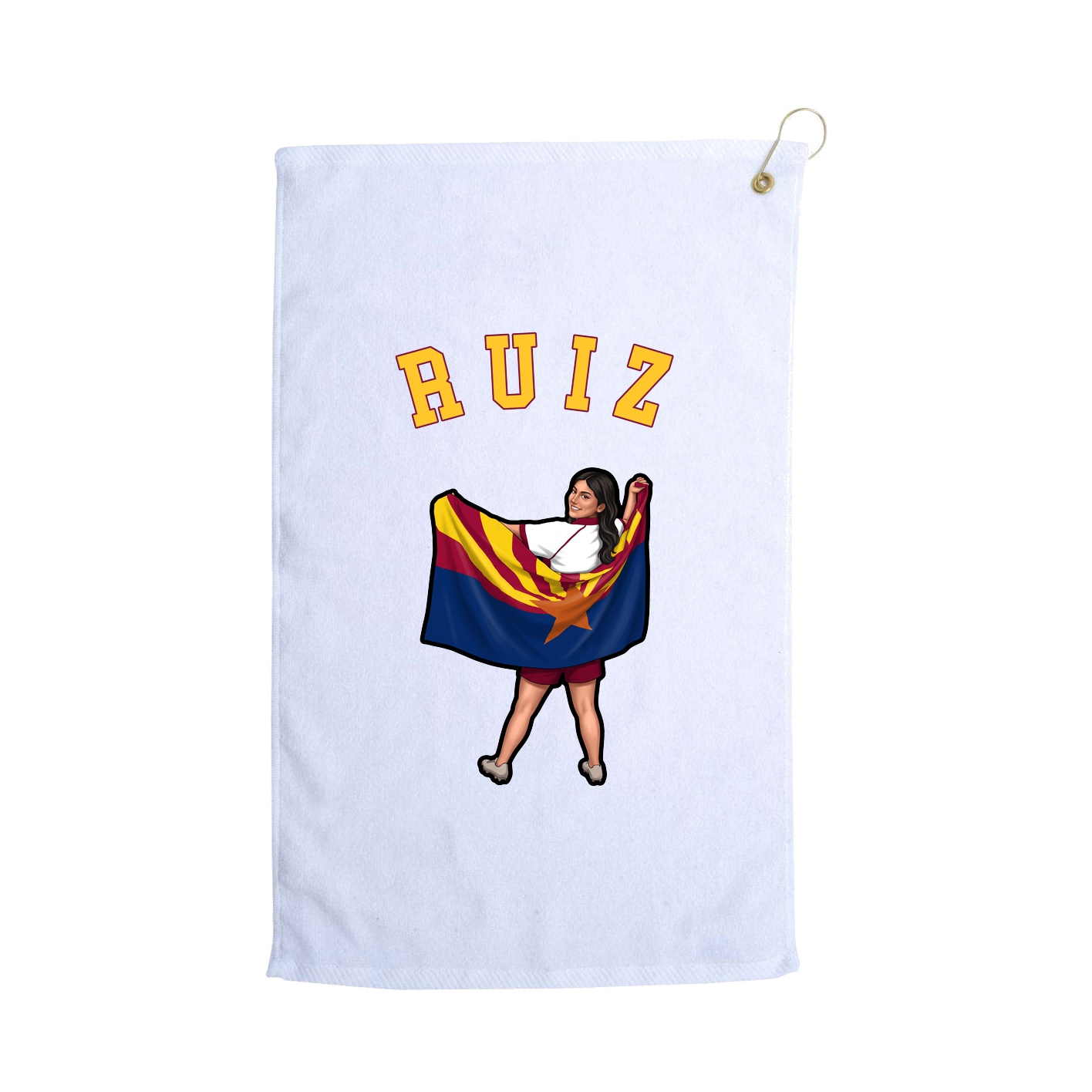 Golf Towel — Shirsey Arch in White