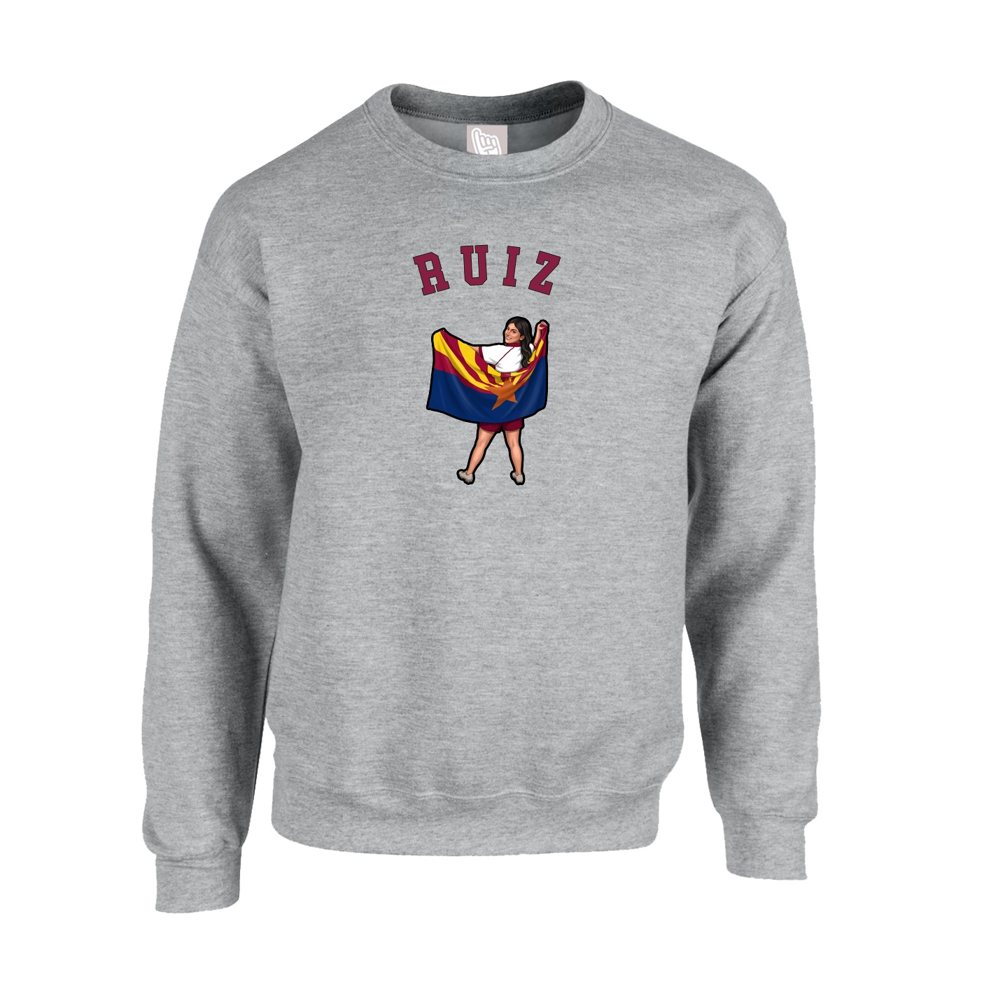 Fleece Crew — Shirsey Arch in Grey