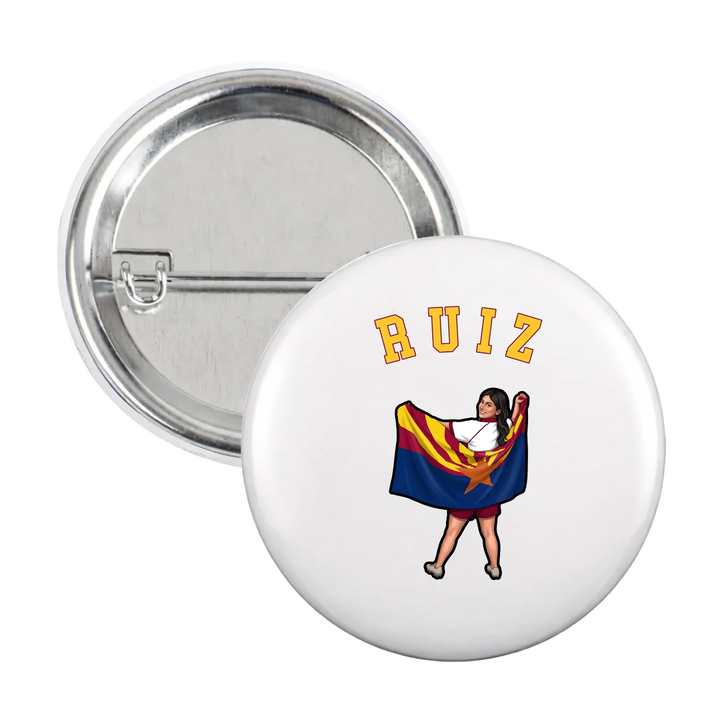 Game Day Button — Shirsey Arch in White