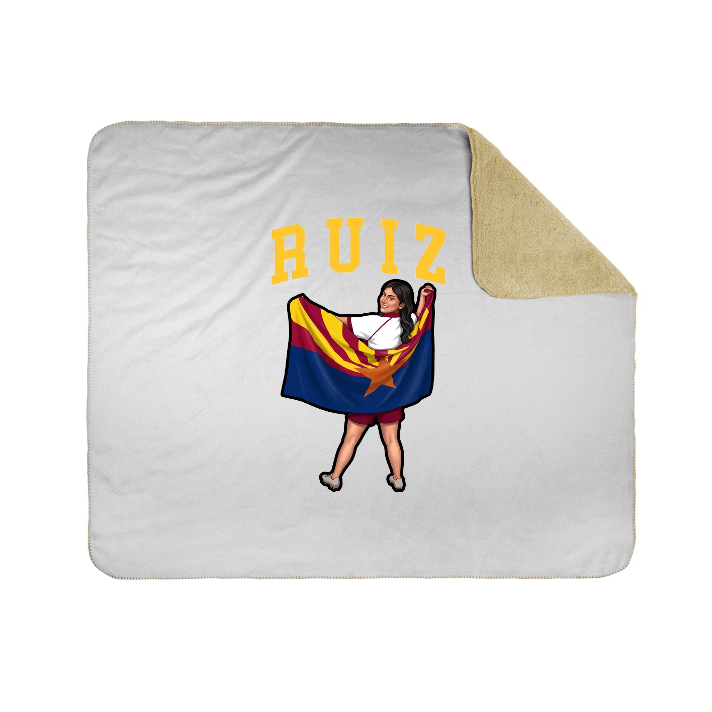 Throw Blanket — Shirsey in White