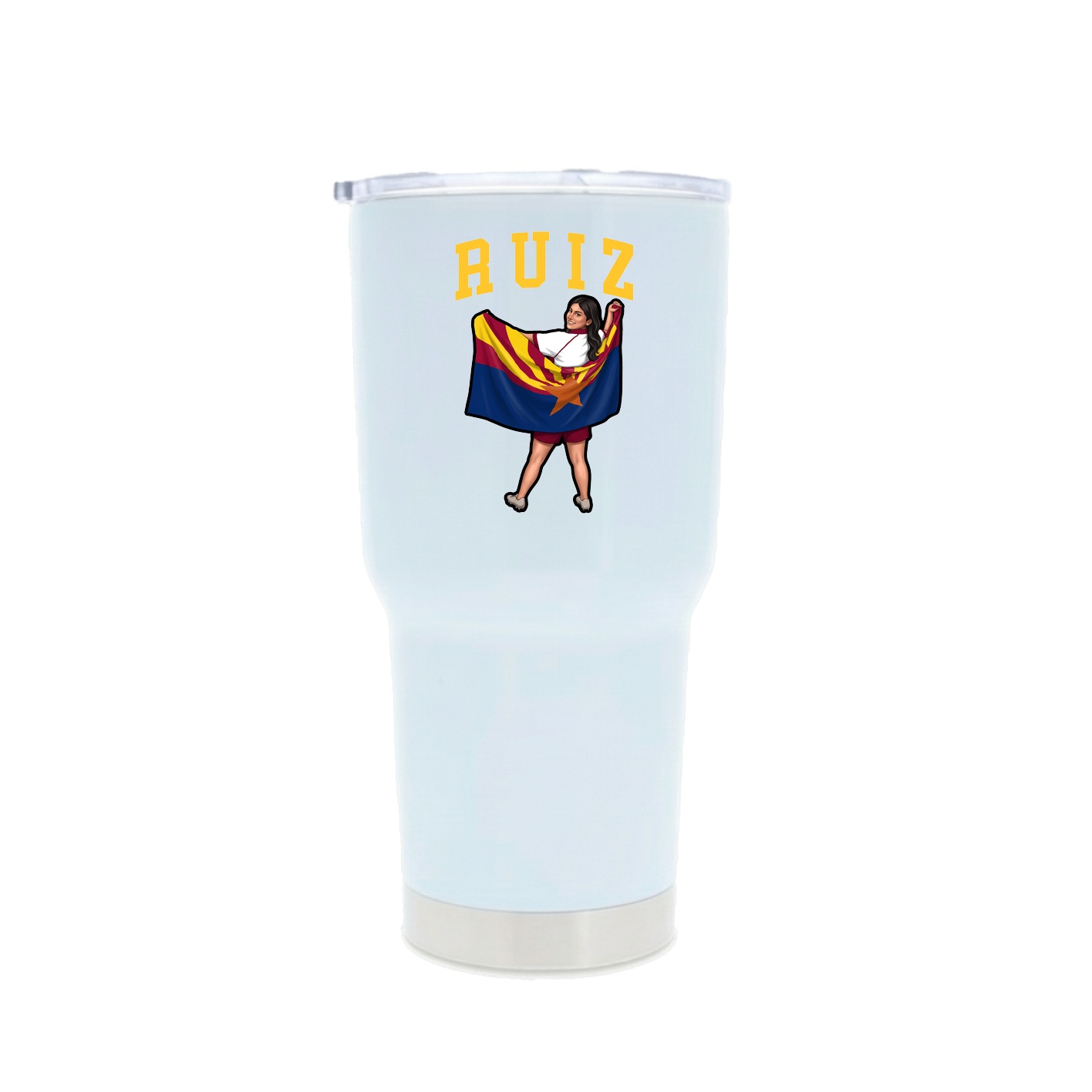 30oz Stainless Steel Tumbler — Shirsey in White