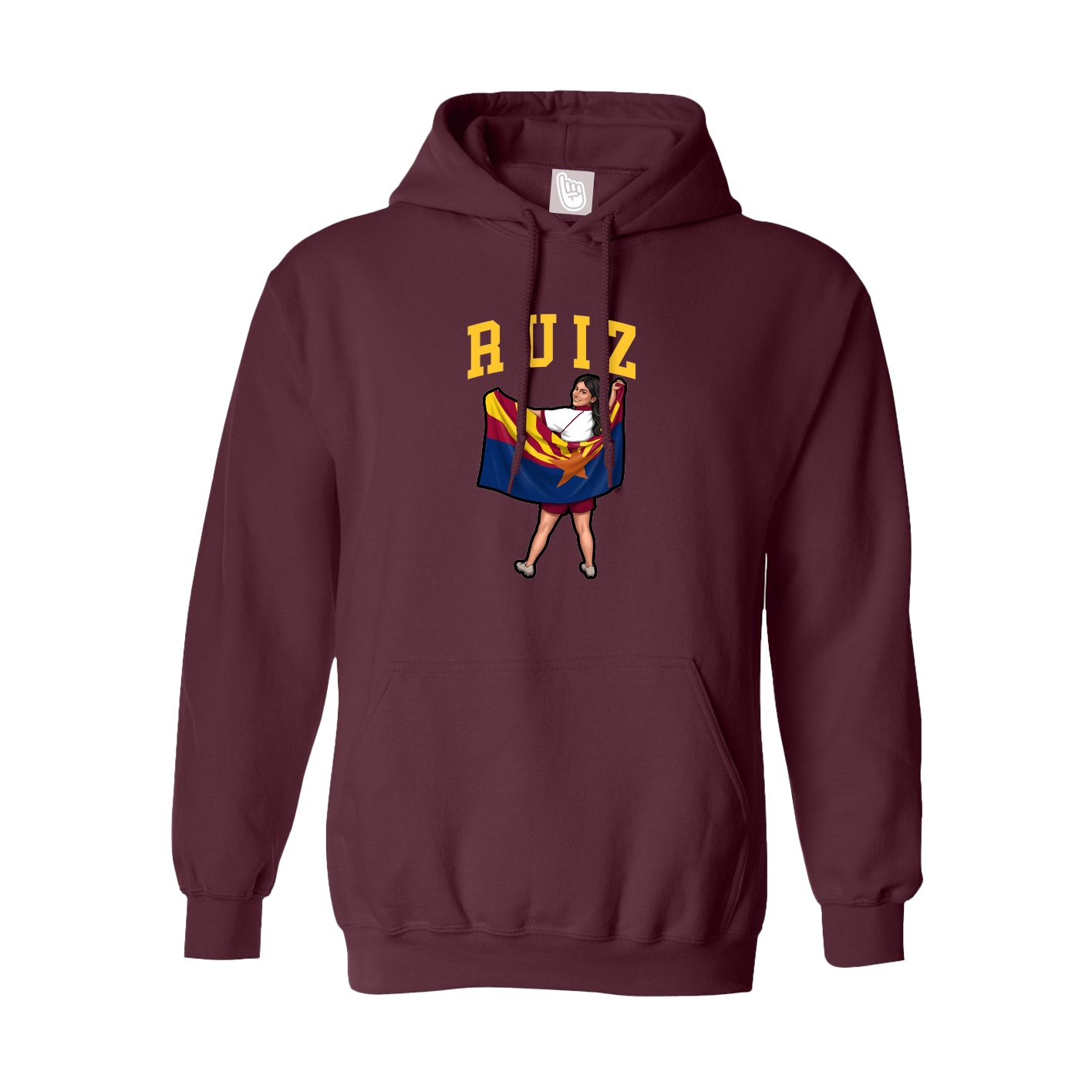 Youth Hoodie — Shirsey in Maroon