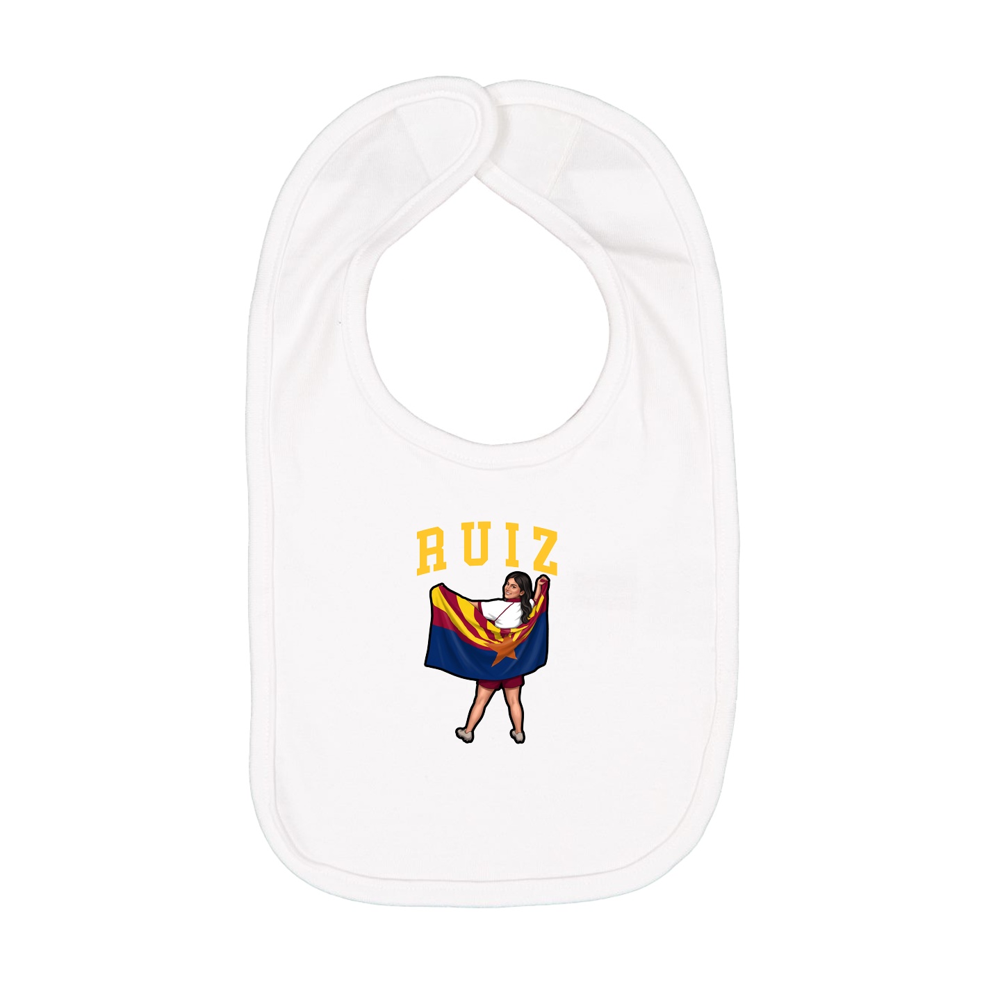 Infant Bib — Shirsey in White