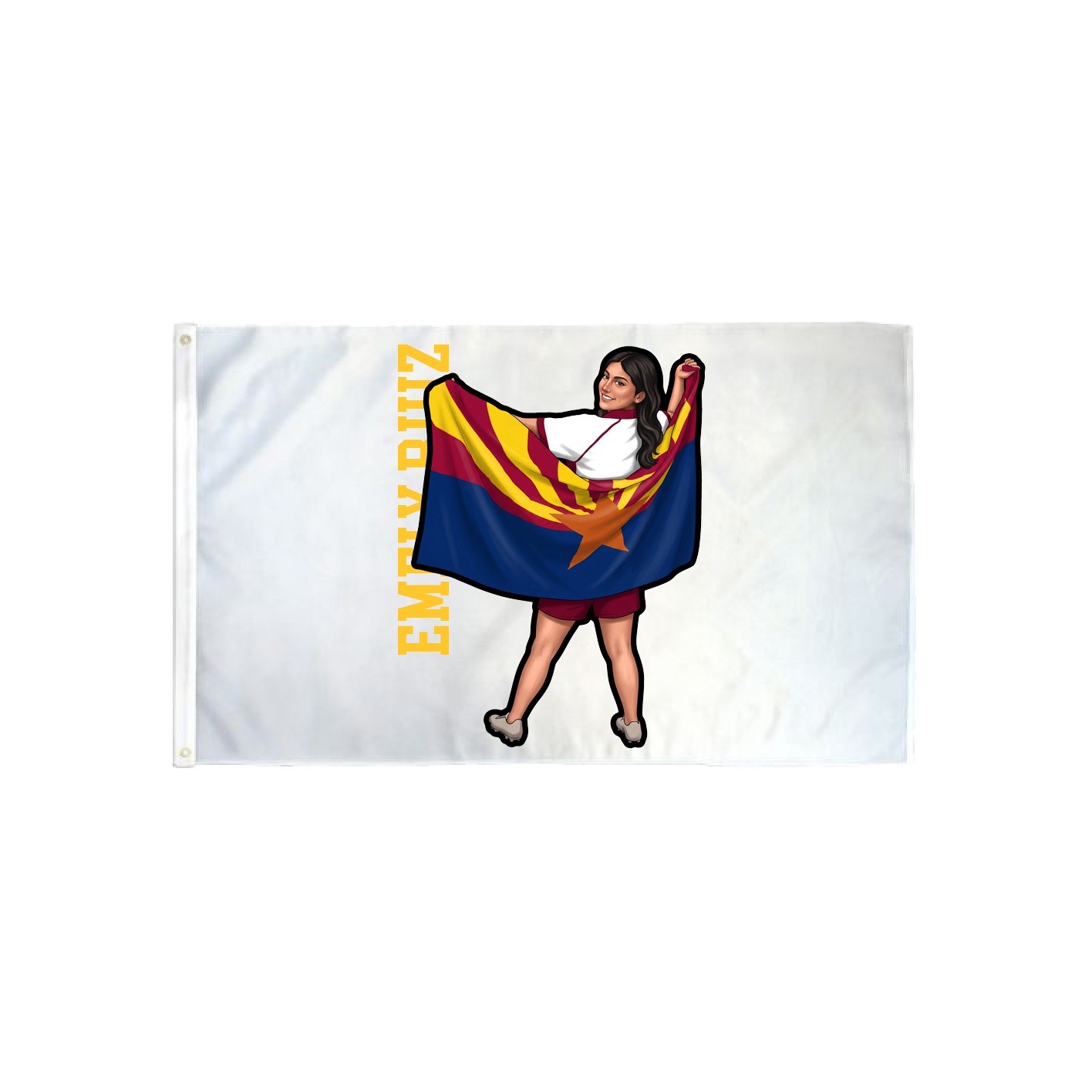 3x5 Flag — Name Vertical in Classic