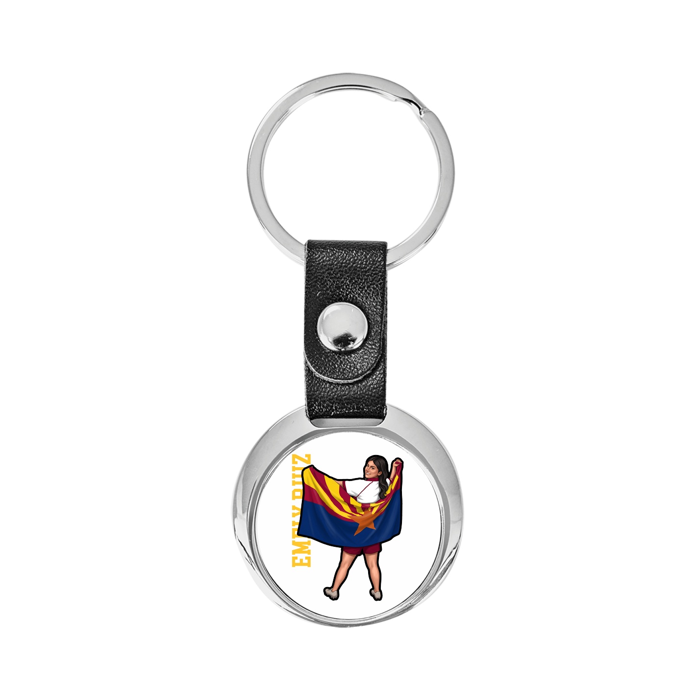 Key Chain — Name Vertical in Classic