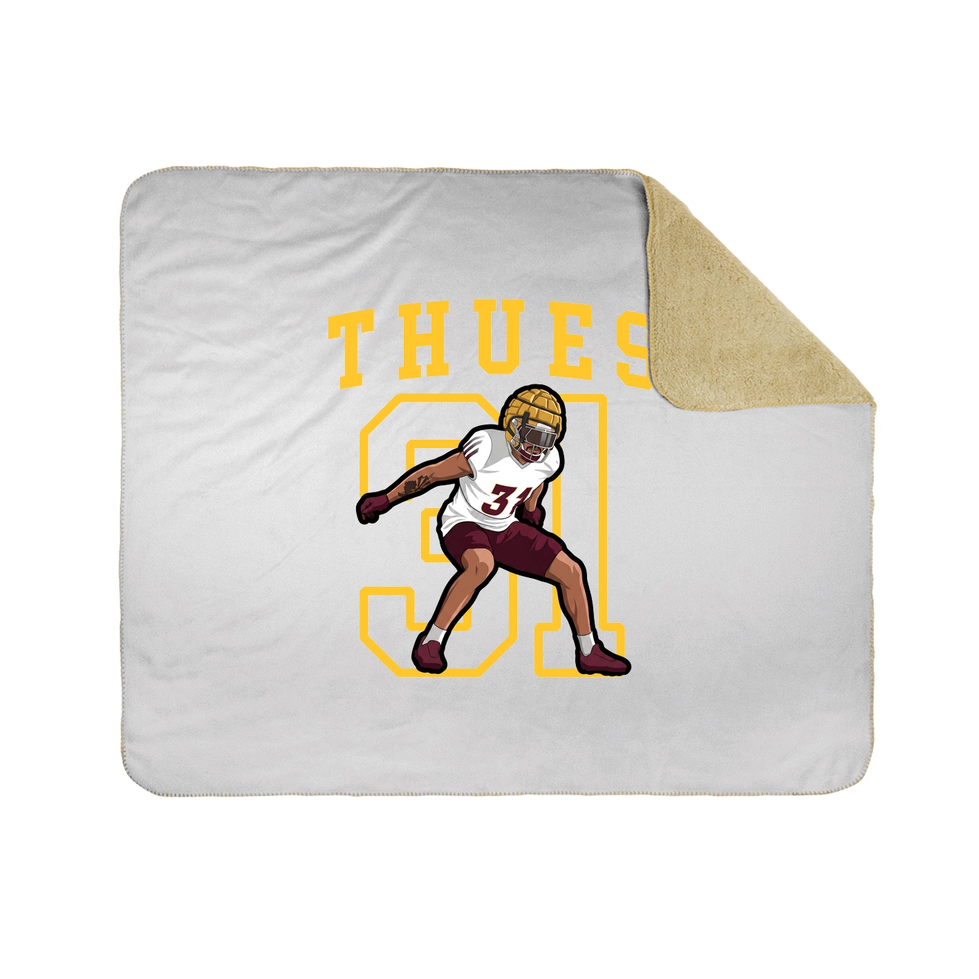 Throw Blanket — Shirsey in White