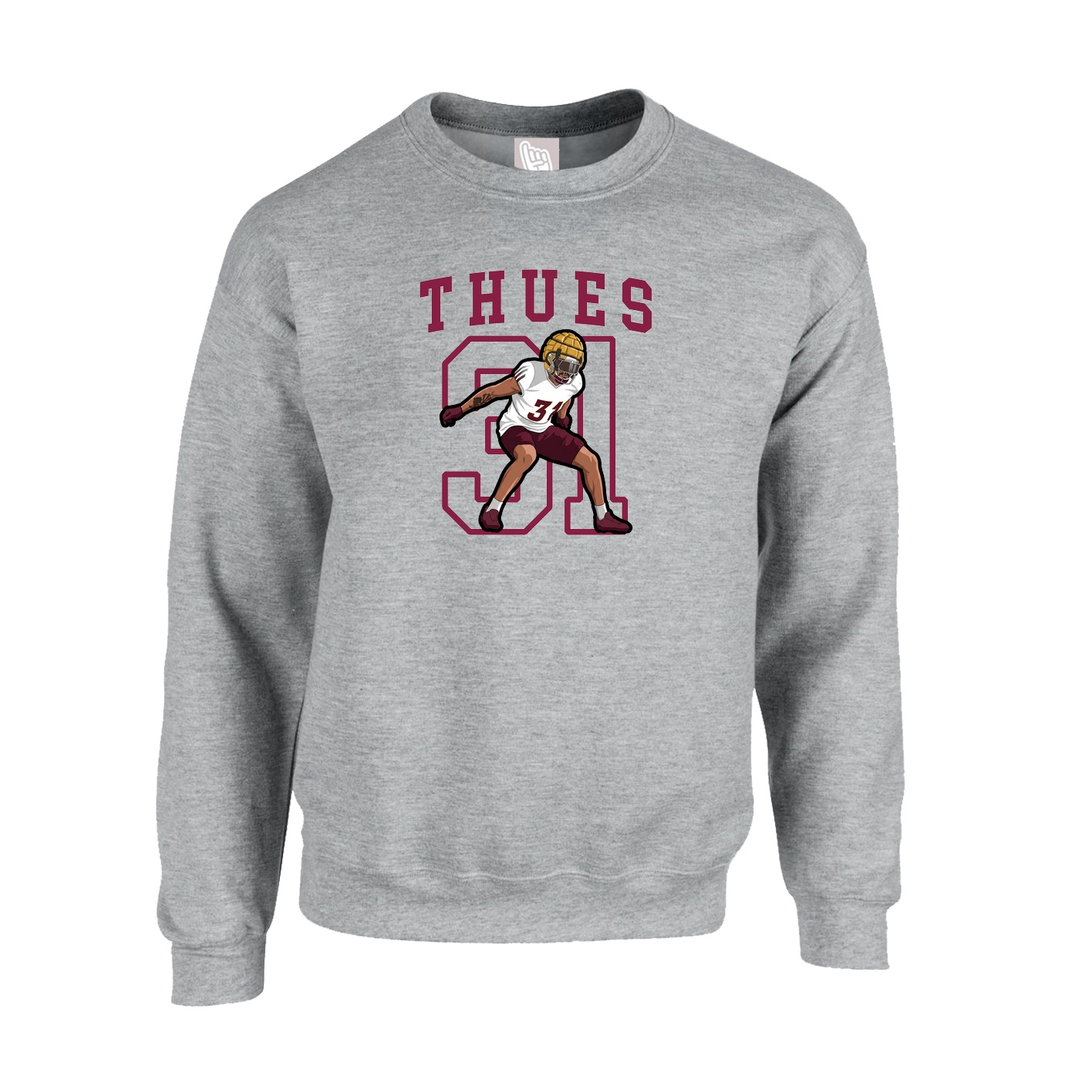 Fleece Crew — Shirsey in Grey