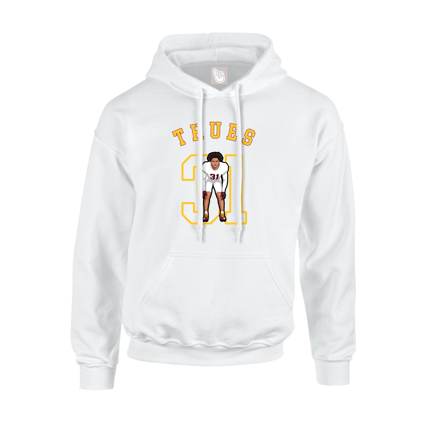 Youth Hoodie — Shirsey Arch in White