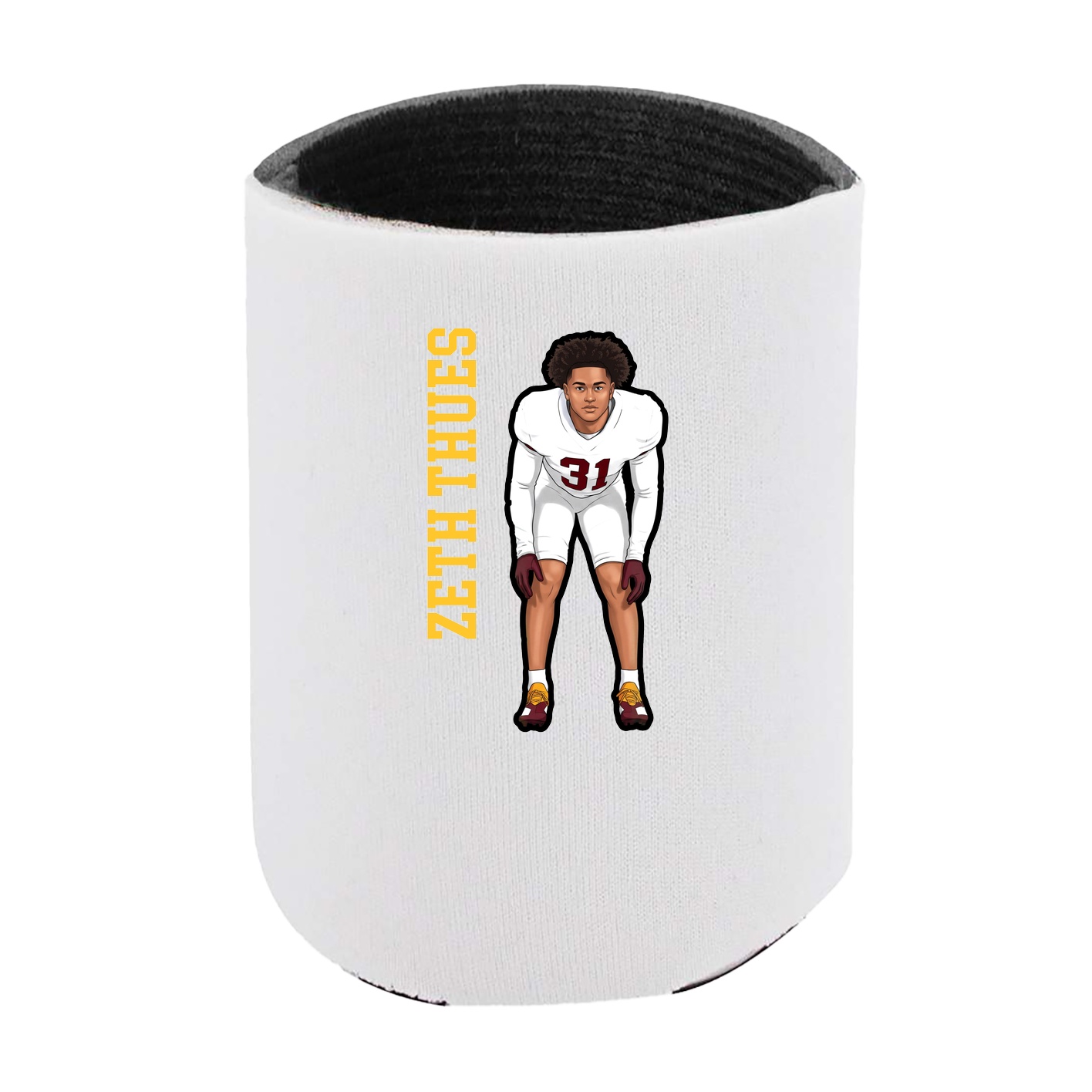 Can Holder — Name Vertical in White