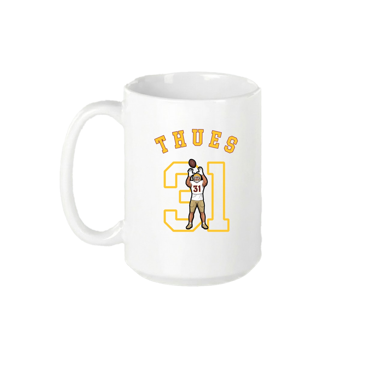 15oz Coffee Mug — Shirsey Arch in White