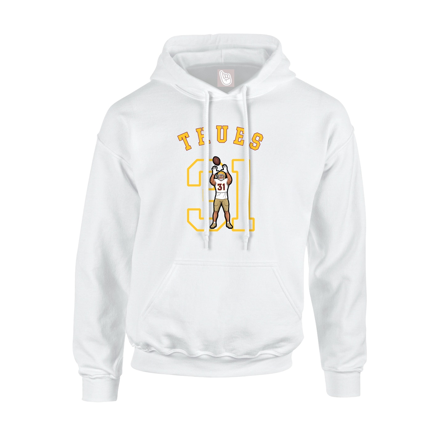 Youth Hoodie — Shirsey Arch in White
