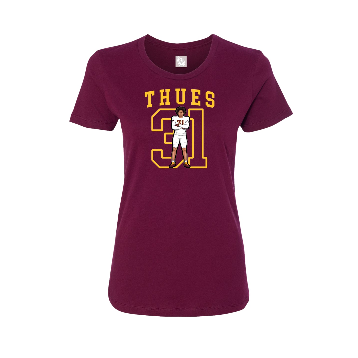Womens Tee — Shirsey in Maroon
