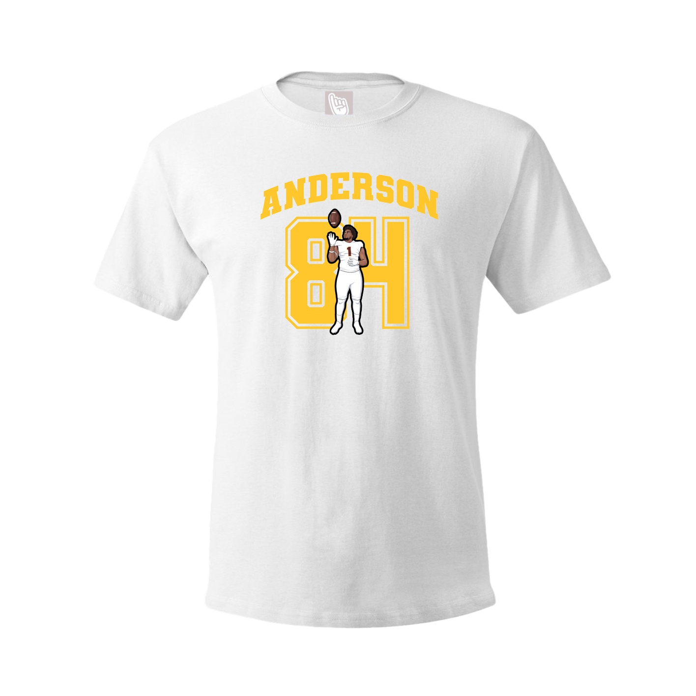 Youth Tee — Number in White