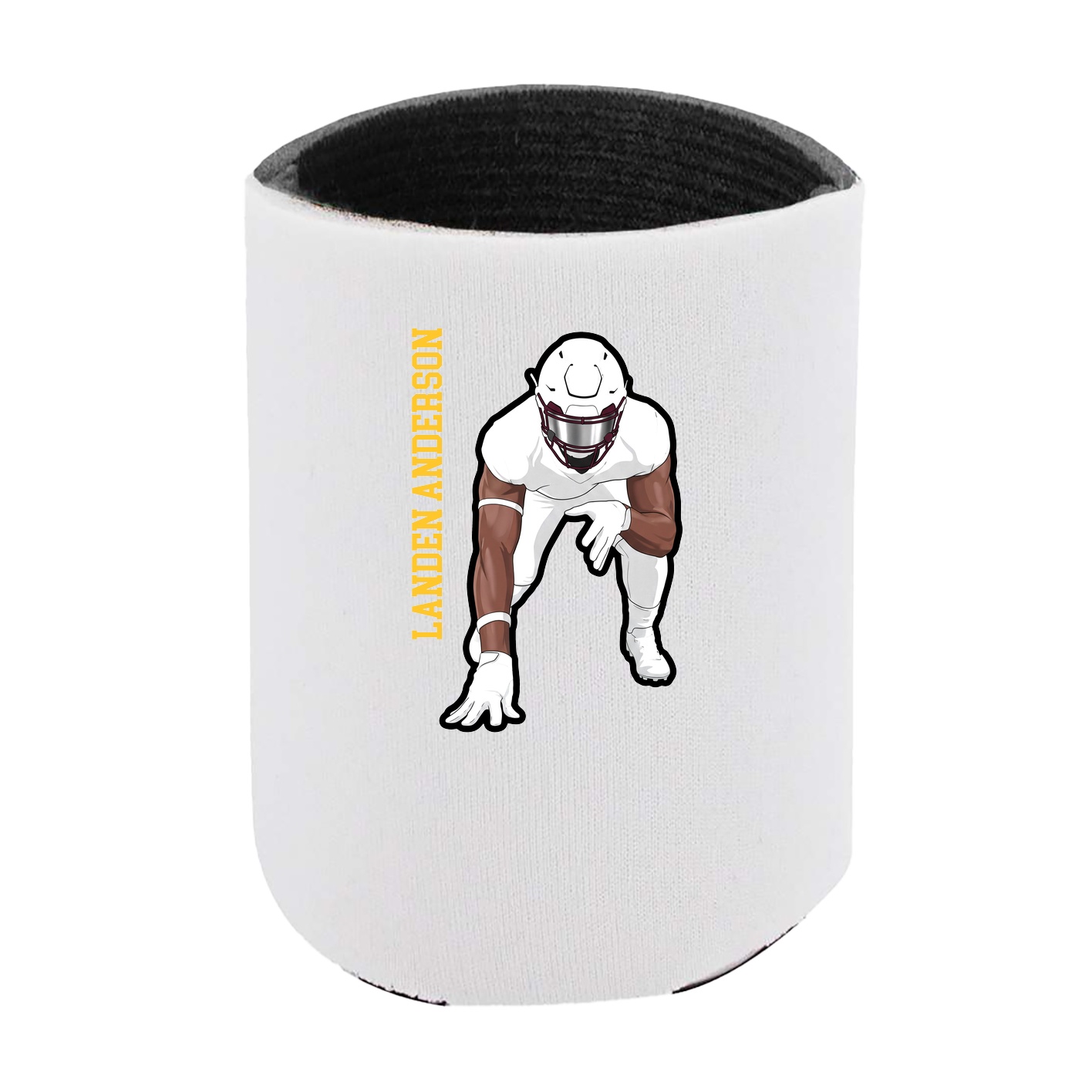 Can Holder — Name Vertical in White
