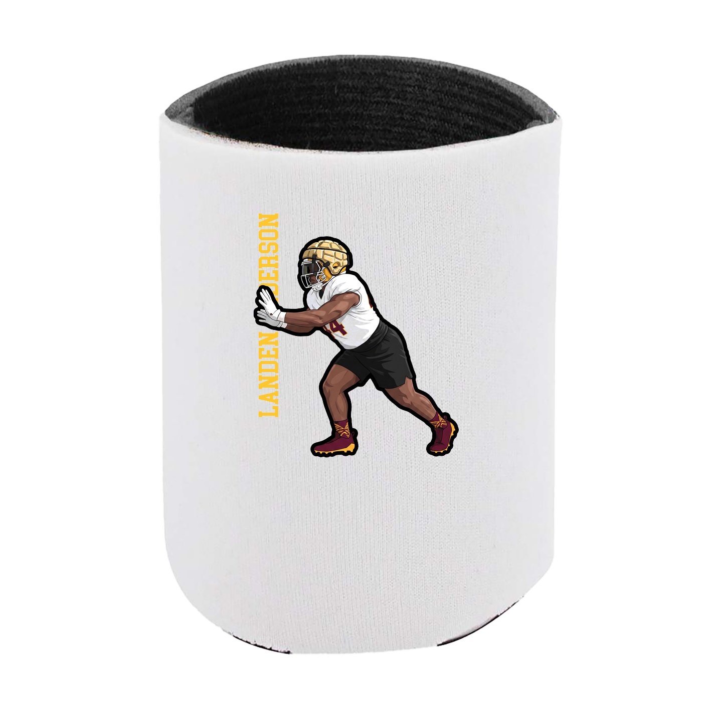 Can Holder — Name Vertical in White