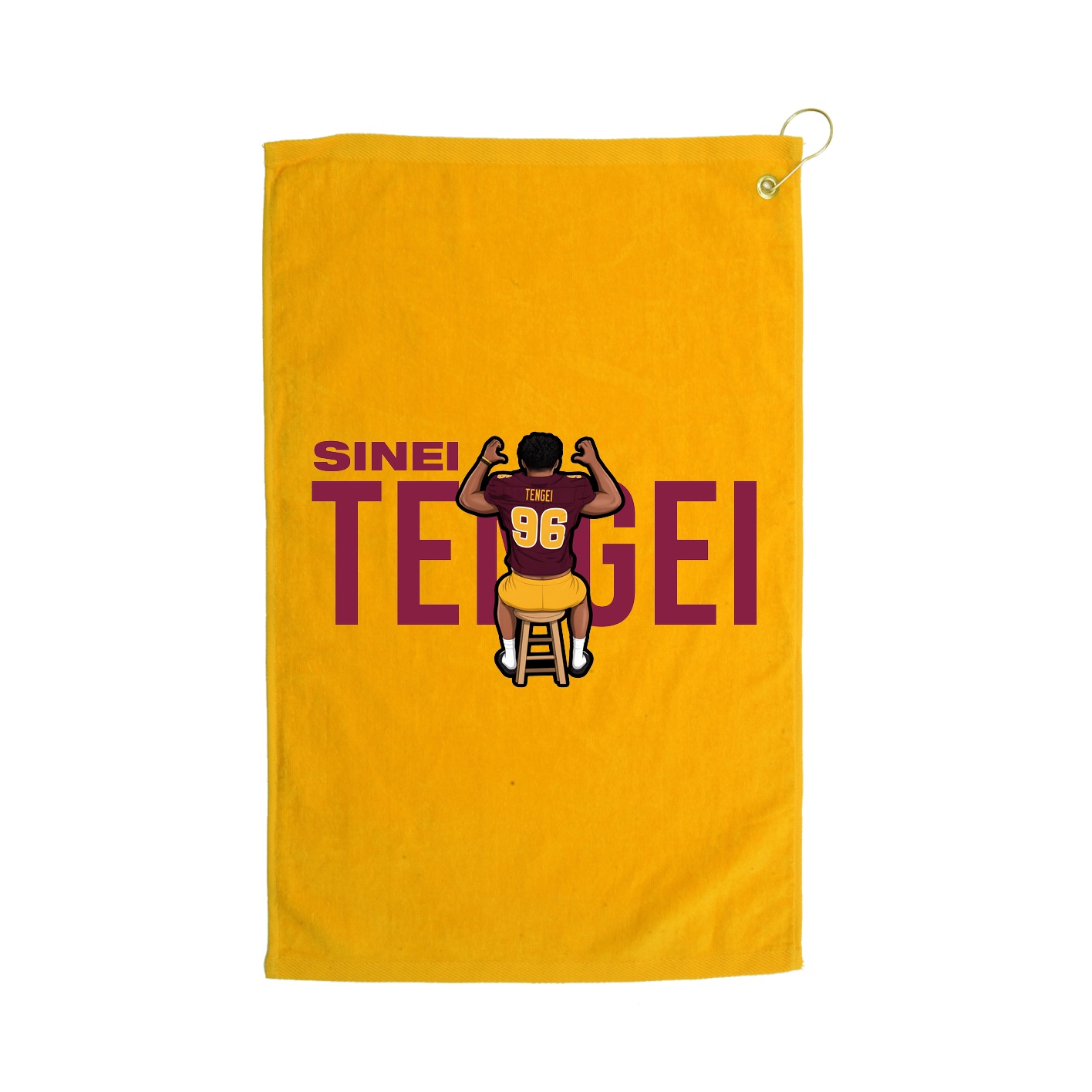 Golf Towel — Player Name in Gold