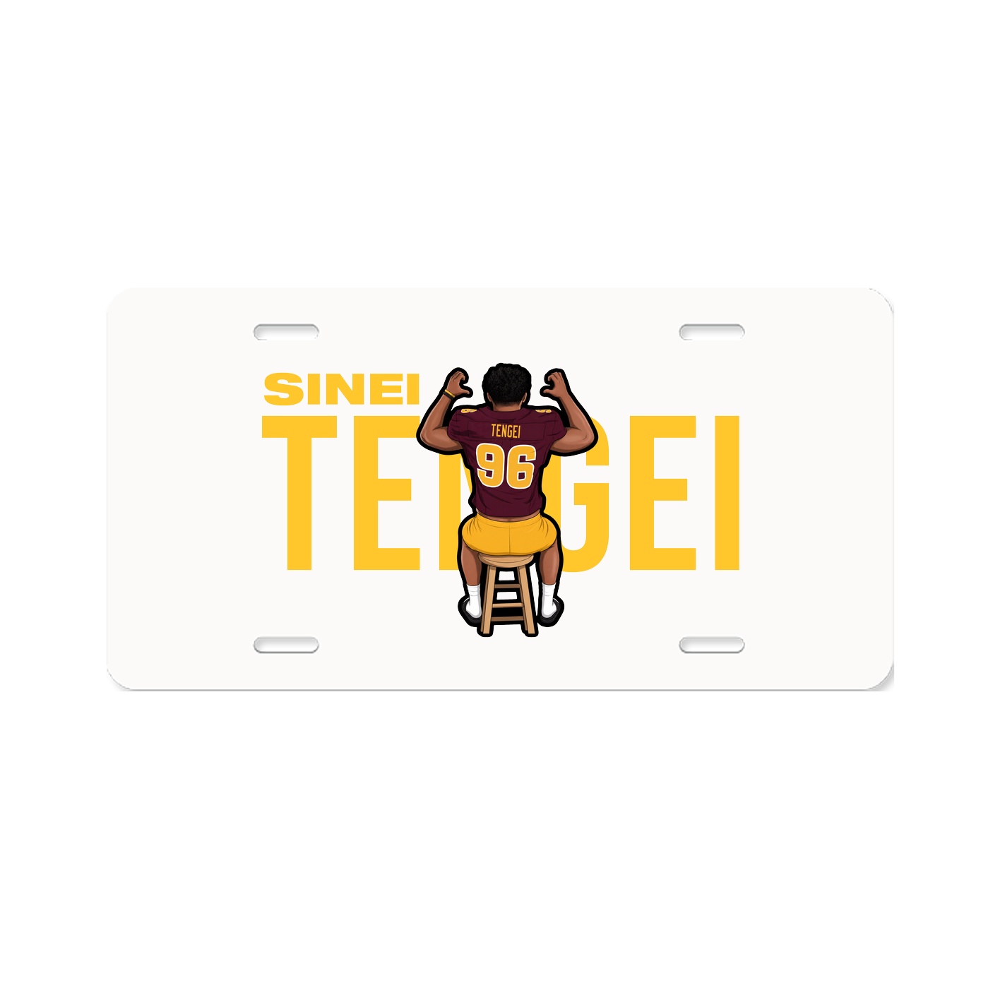 License Plate — Player Name in Classic