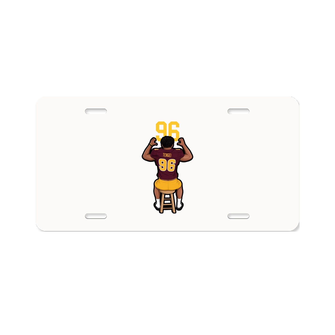 License Plate — Number Top in Classic