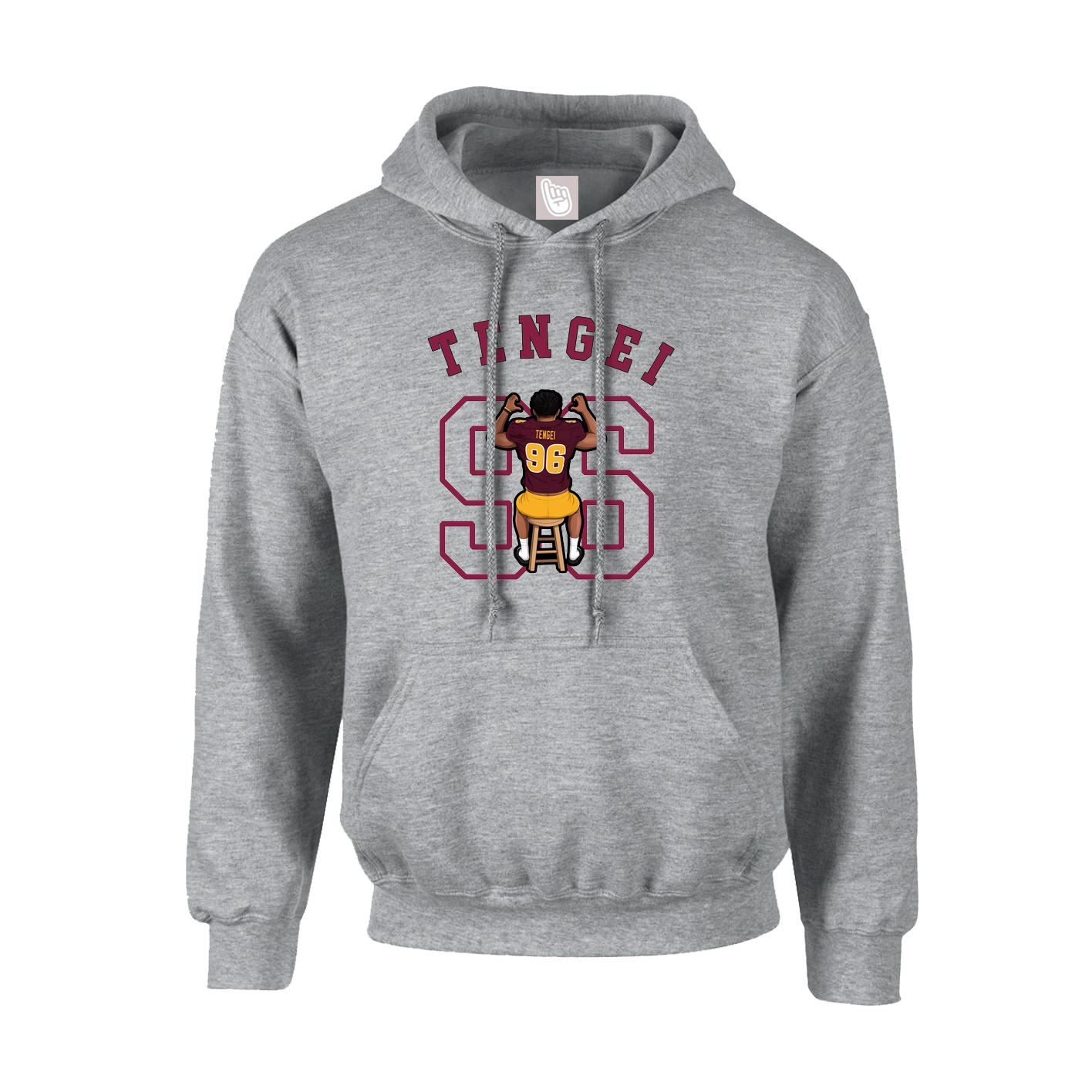 Youth Hoodie — Shirsey Arch in Grey