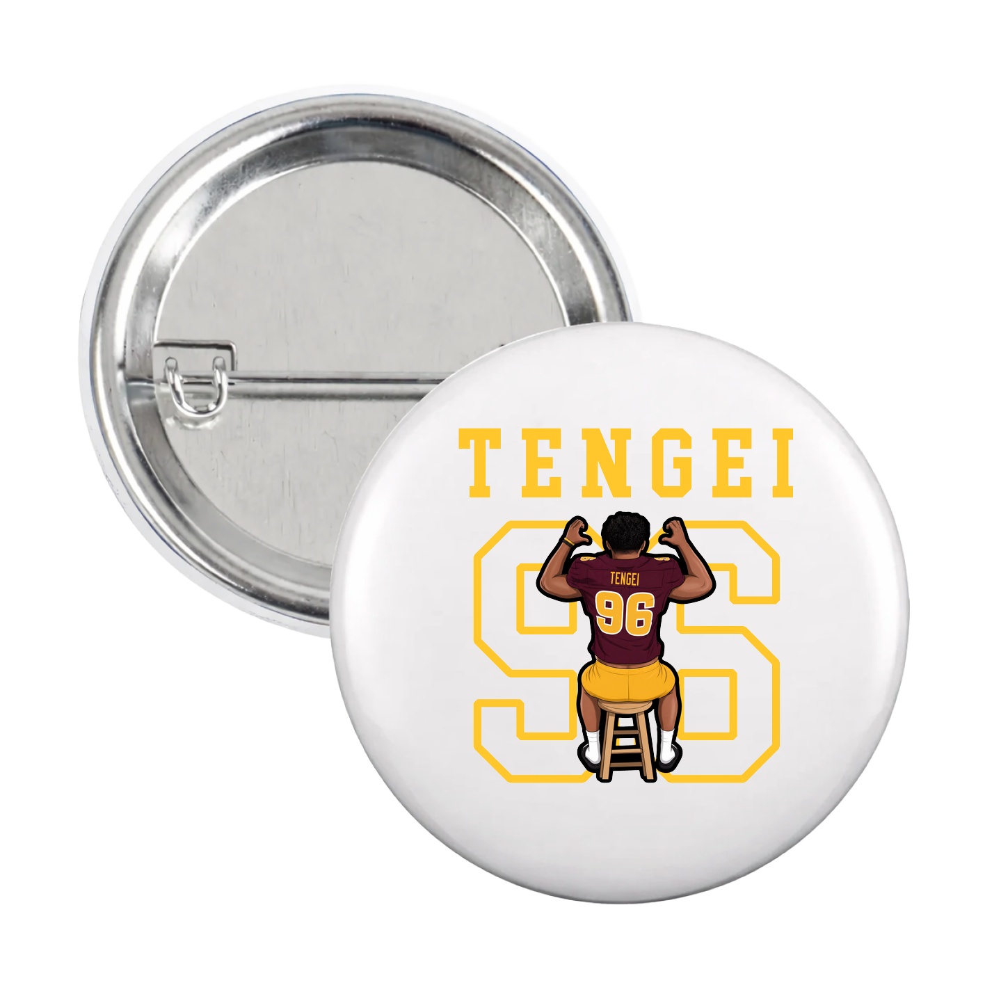 Game Day Button — Shirsey in White