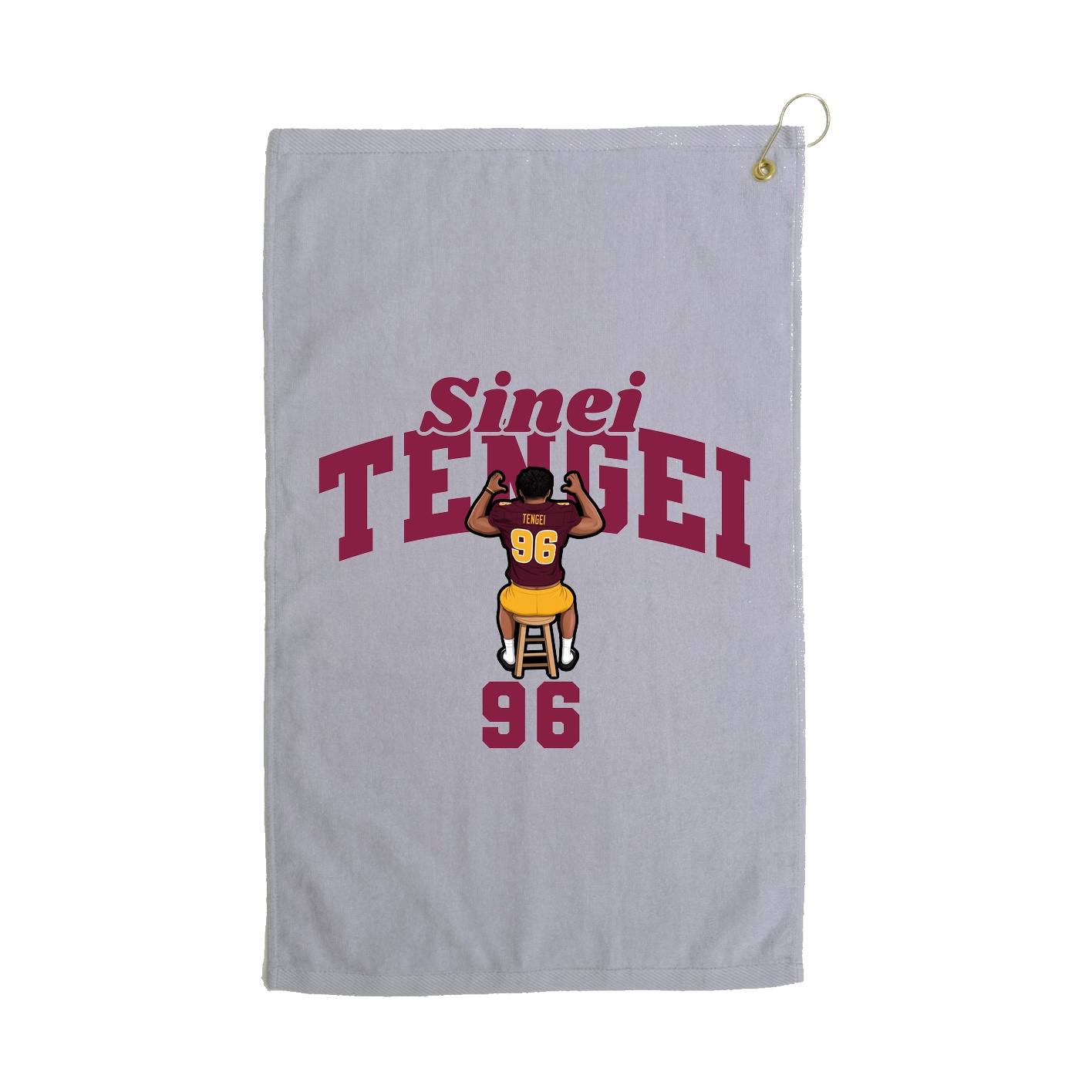 Golf Towel — Signature Arch in Grey