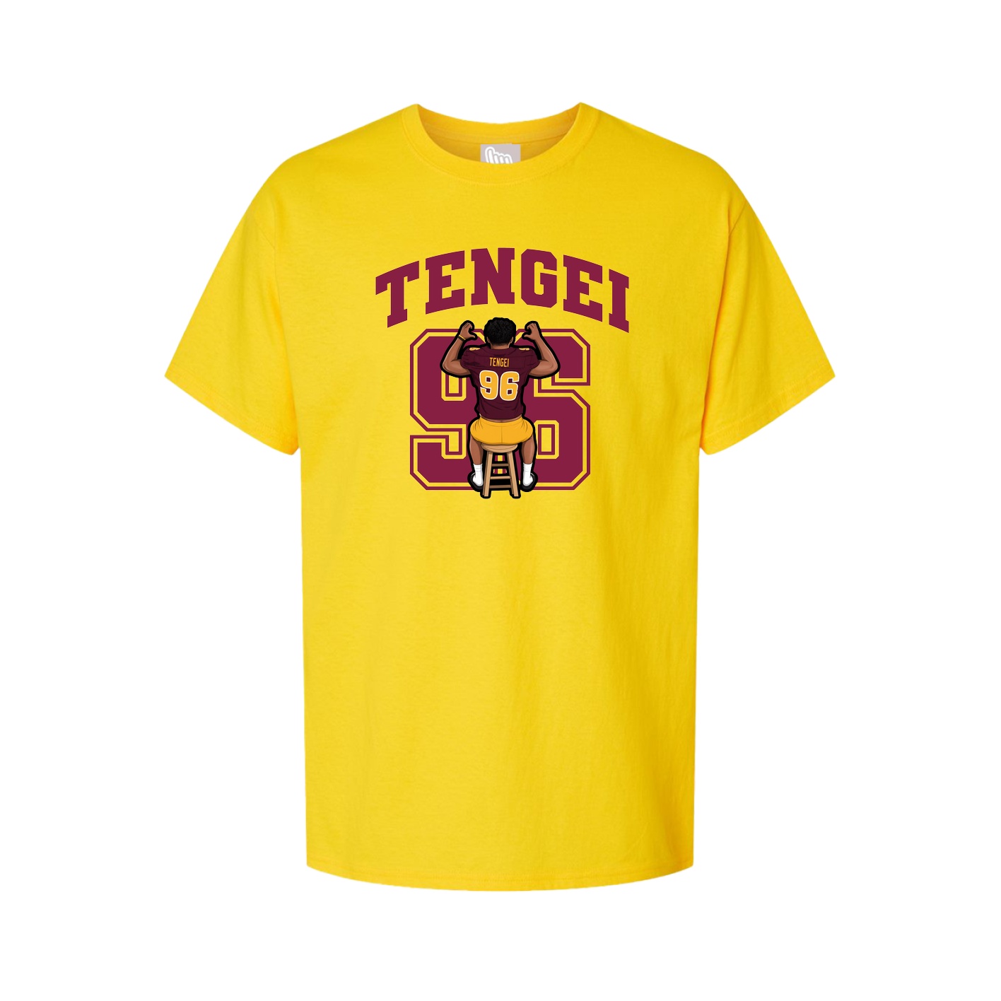 Youth Tee — Number in Gold