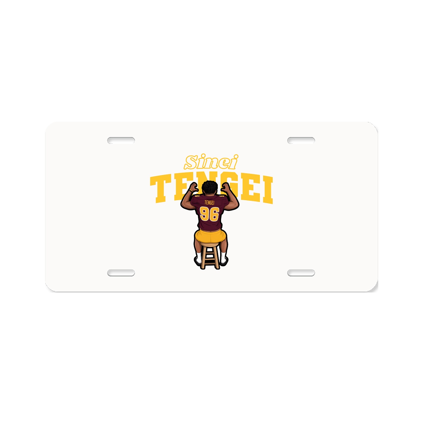 License Plate — Name Arch in Classic