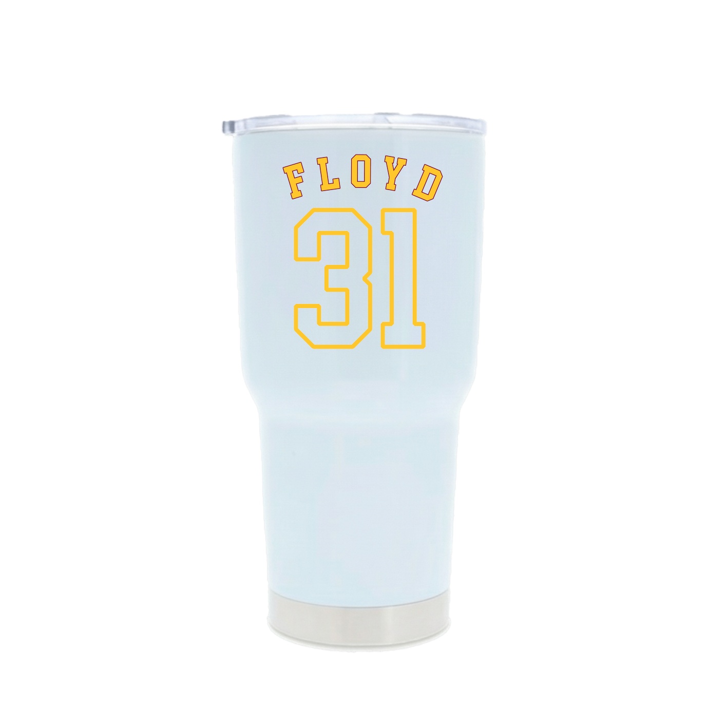 30oz Stainless Steel Tumbler — Shirsey Arch in White