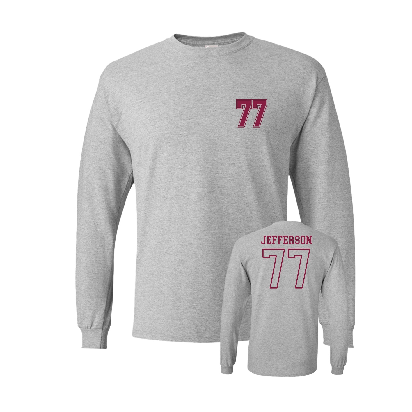 Long Sleeve Tee — Chest Back in Grey
