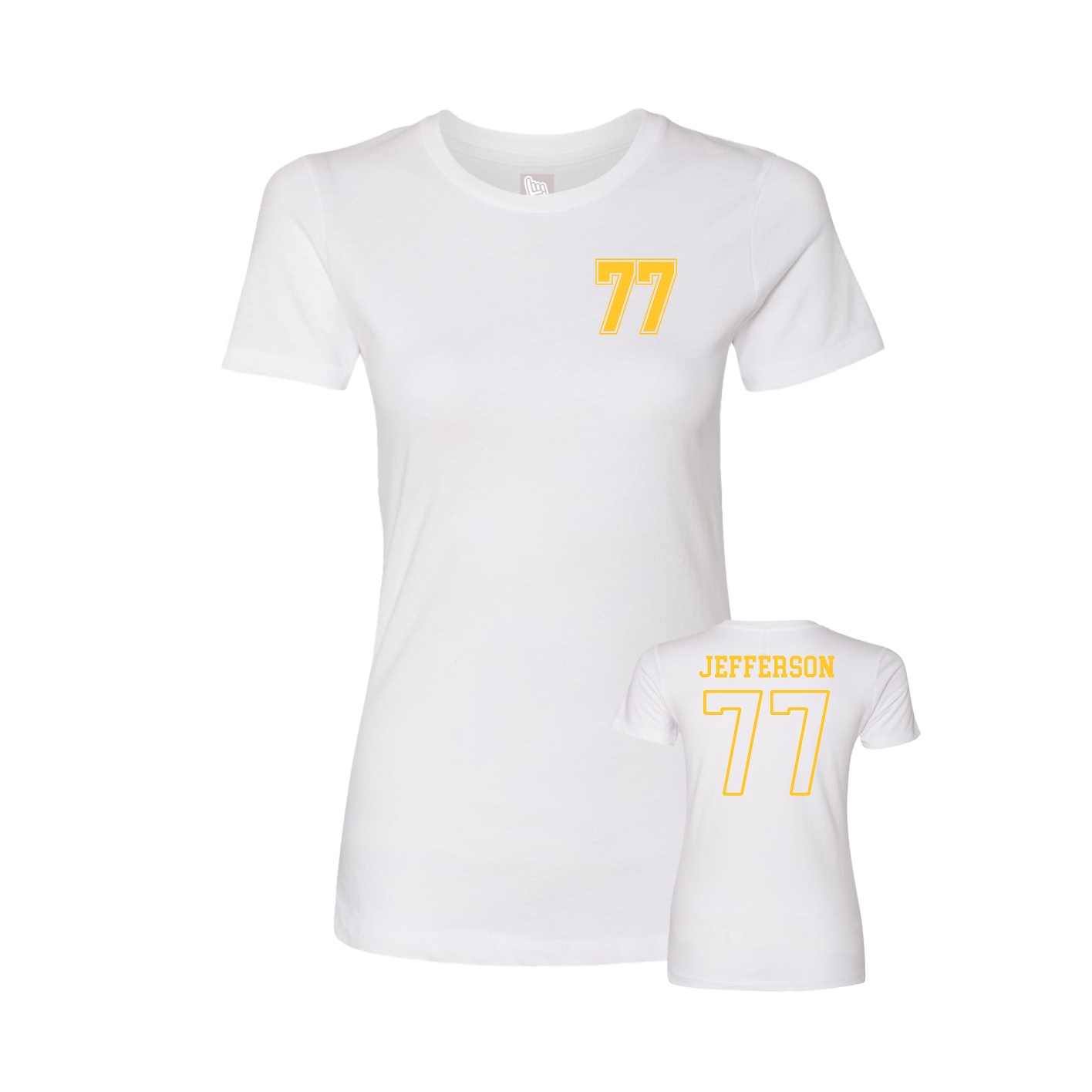 Womens Tee — Chest Back in White