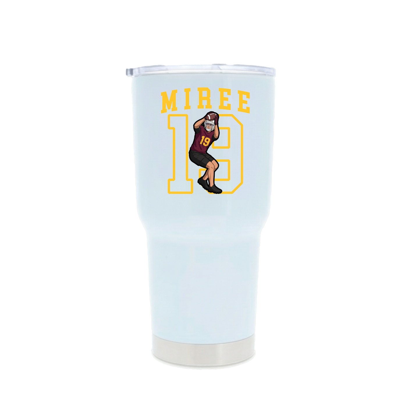 30oz Stainless Steel Tumbler — Shirsey in White