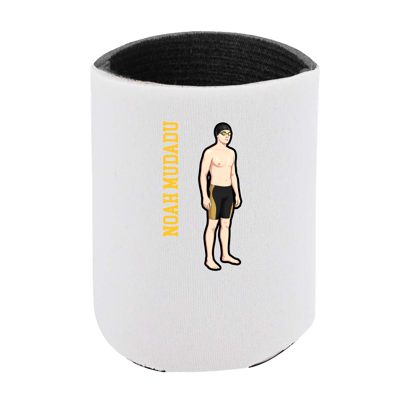 Can Holder — Name Vertical in White