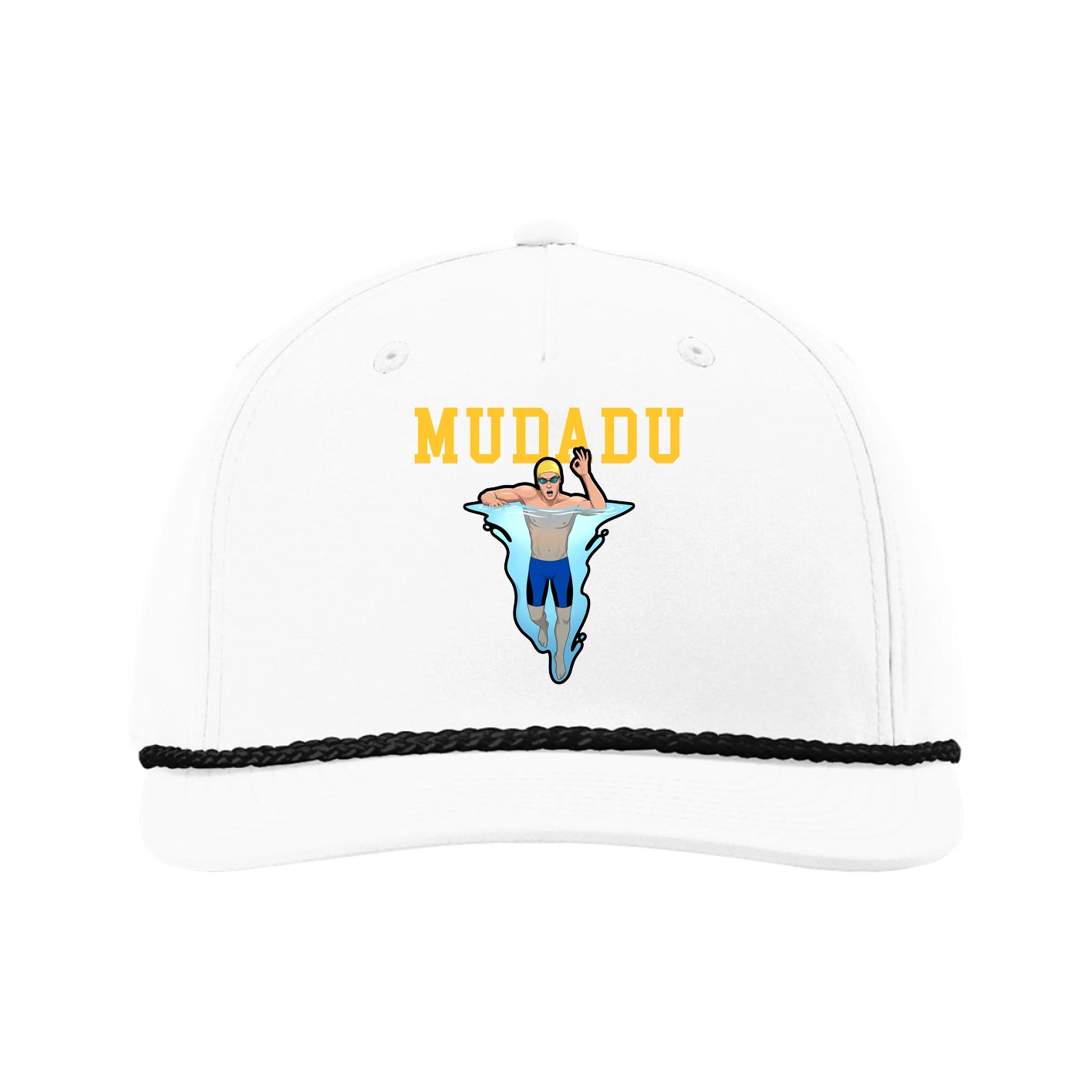 Five-Panel Classic Rope Cap — Shirsey in White