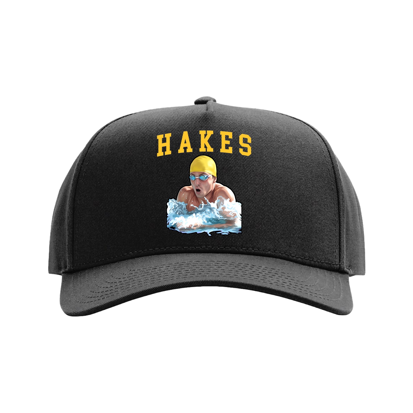 Full Fabric Five-Panel Champ Cap — Shirsey in Black