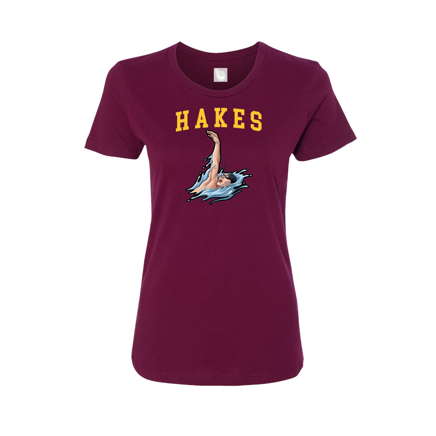 Fitted Women's Tee — Shirsey in Maroon