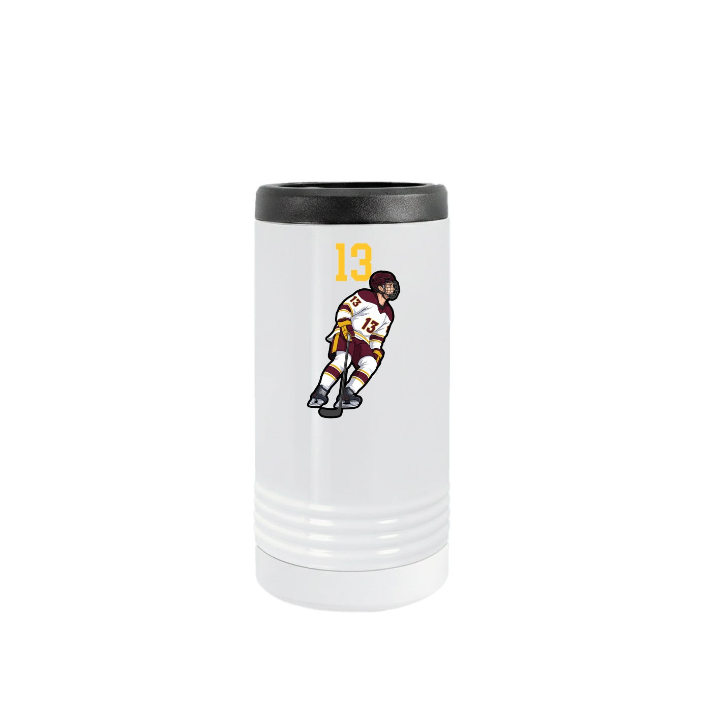 Slim Beverage Holder — Number Top in White