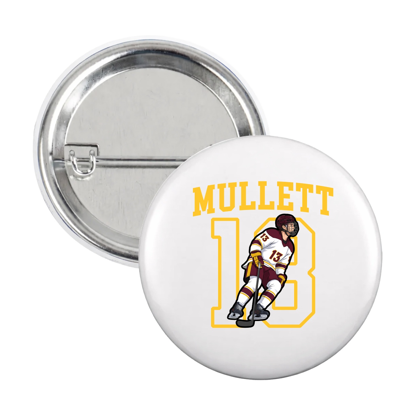 Game Day Button — Shirsey in White