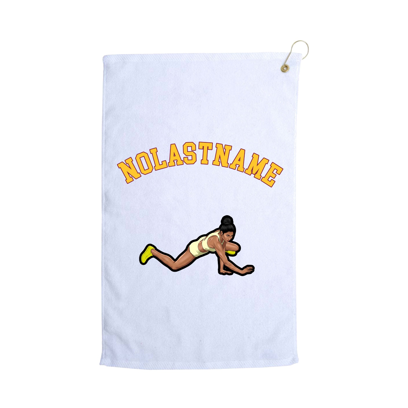 Golf Towel — Shirsey Arch in White