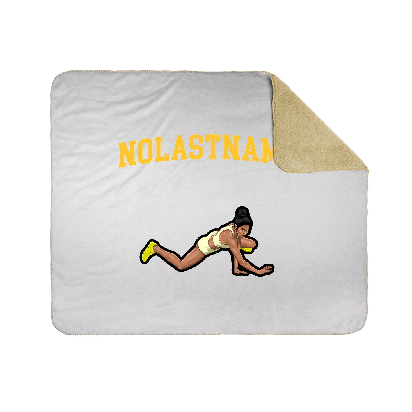 Throw Blanket — Shirsey in White
