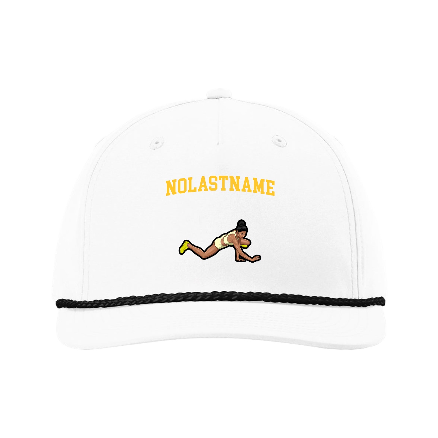 Five-Panel Classic Rope Cap — Shirsey in White